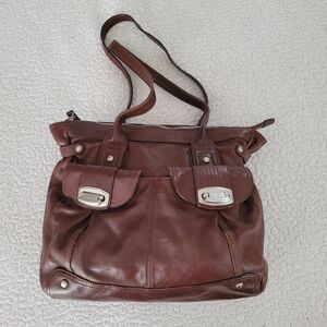 B Kosovsky Brown Leather Women's Bag